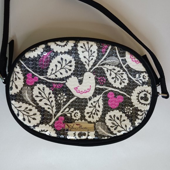 Vera Bradley Disney Mickey Meets Birdie Shimmer Crossbody Bag - Picture 3 of 16